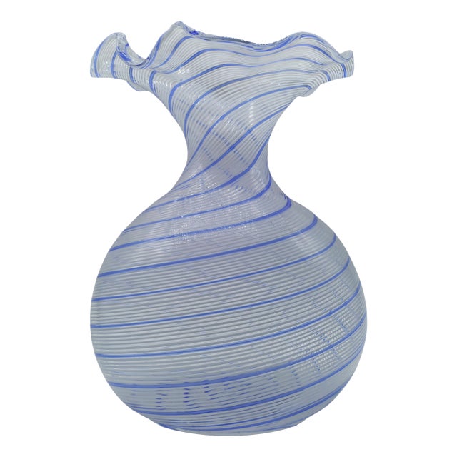 Murano Glass Vase by Dino Martens for Aureliano Toso, Italy 1950s For Sale