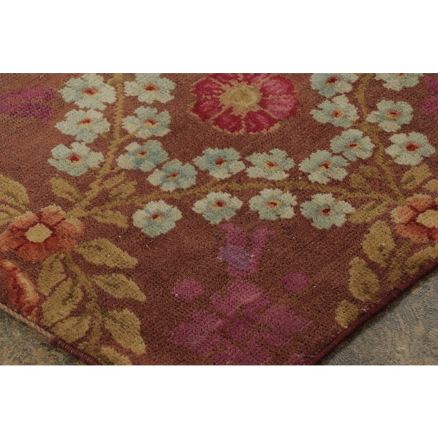 Rug & Kilim Vintage Art Deco Wool Runner by Rug & Kilim, France, 1950–1959 For Sale - Image 4 of 9