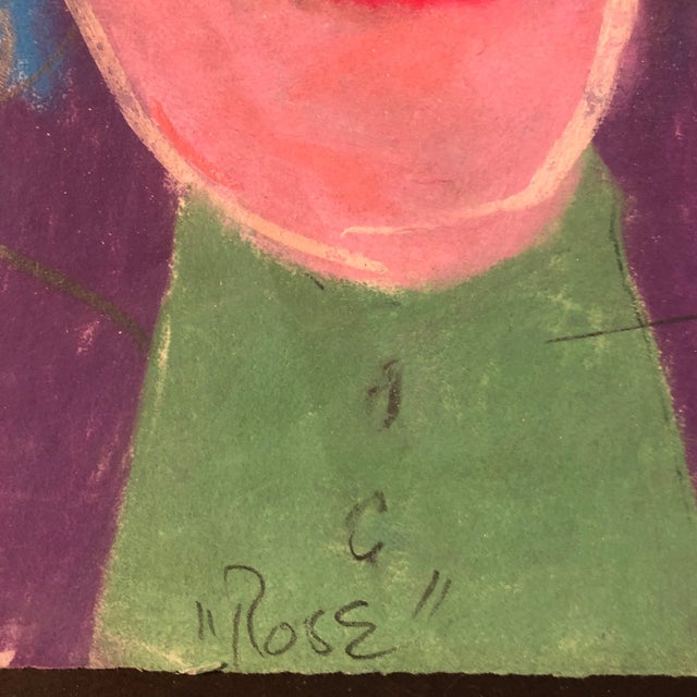 Original pastel drawing on paper Signed bottom right 10 x 13 unframed dated 69