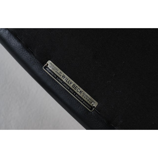 Set of Danish Modern Armchairs in Teakwood & Leather attributed to Larsen & Bender Madsen, 1950s For Sale - Image 17 of 18