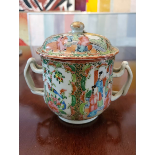 Antique Mid 19th Century Chinese Porcelain Covered Jar For Sale - Image 9 of 11