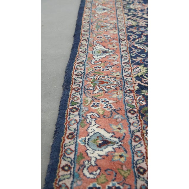 Vintage Middle Eastern Dark Blue Rug For Sale - Image 5 of 10