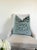 Contemporary Spruce Green Velvet Pillow With Feather Down Insert For Sale - Image 3 of 4
