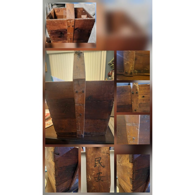 Chinese Antique Chinese Rice Collector Container For Sale - Image 3 of 5