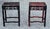 Mid 20th Century Pair of Chinese Ming Style Dark Stained Side Tables For Sale - Image 5 of 12