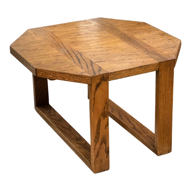 1970s Vintage Mid Century Modern Style Wood Table. For Sale