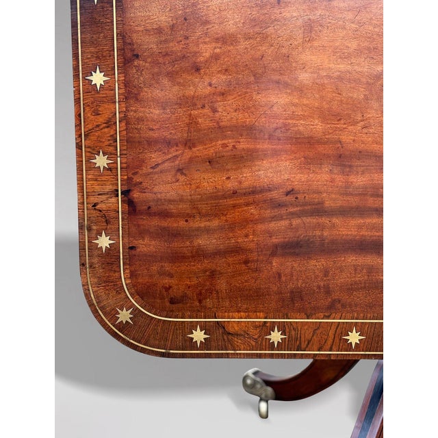 George III Mahogany and Brass Inlay Centre Table, 1790s For Sale - Image 14 of 15
