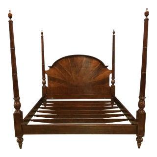 King Size Mahogany Poster Bed by Leighton Hall - Showroom Sample For Sale