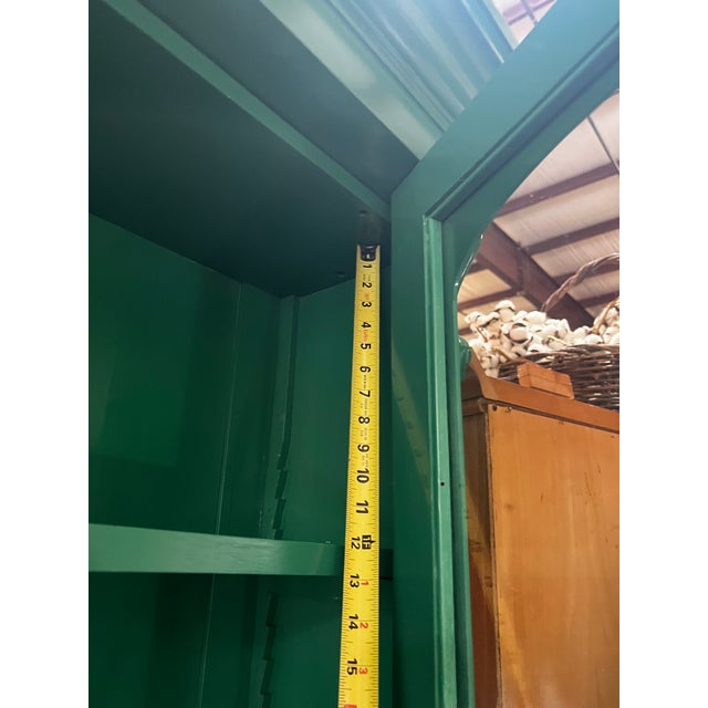 Extra Large Kelly Green Cabinet For Sale - Image 11 of 11