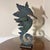 Just in! This charming bronze seahorse sculpture with a beautiful verdigris tint to him! One of a kind hand made brutalist...