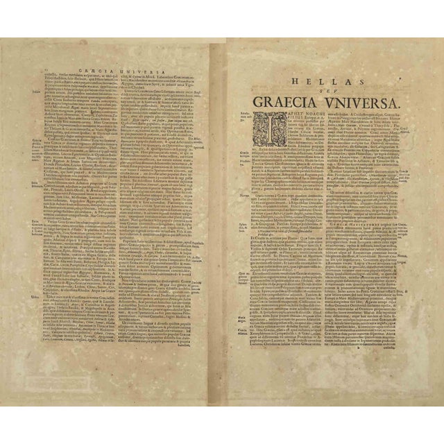 Antique Map of Greece - Graecia Vniversa is an antique map realized in 1650 by Johannes Janssonius (1588-1664). The Map is...