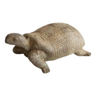 Vintage African Tortoise Sculpture For Sale