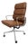 Late 20th Century Eames Aluminum Group Soft Pad Executive Chair by Herman Miller -Brown Leather For Sale