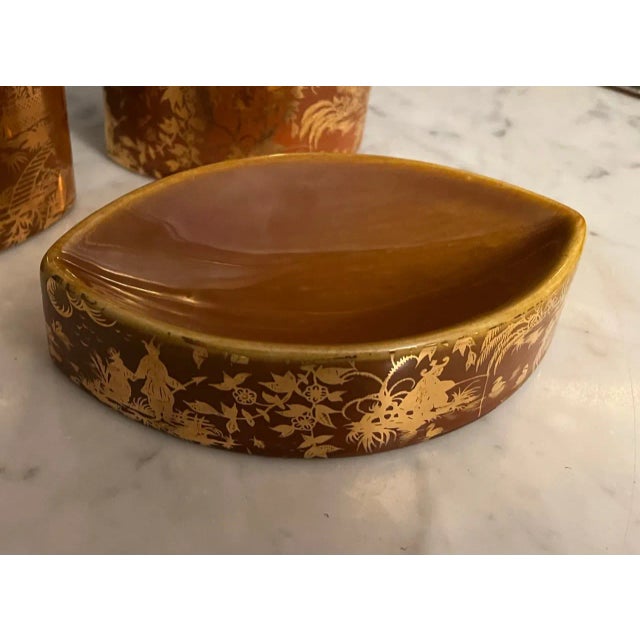 Mid 20th Century Piero Fornasetti Piccolo Coromandel Chinoiserie Smoking Set- 3 Pieces For Sale - Image 5 of 9