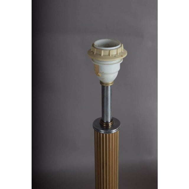 1950s Mid-Century Modernist Sculptural Metal Bedside Table Lamps, 1950s, Set of 2 For Sale - Image 5 of 14