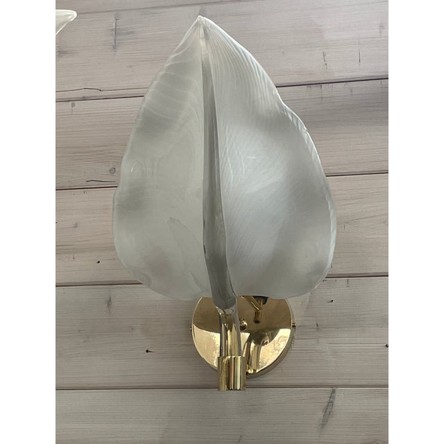 Murano Glass and Brass Wall Lamps, 1970s, Set of 3 For Sale - Image 14 of 18