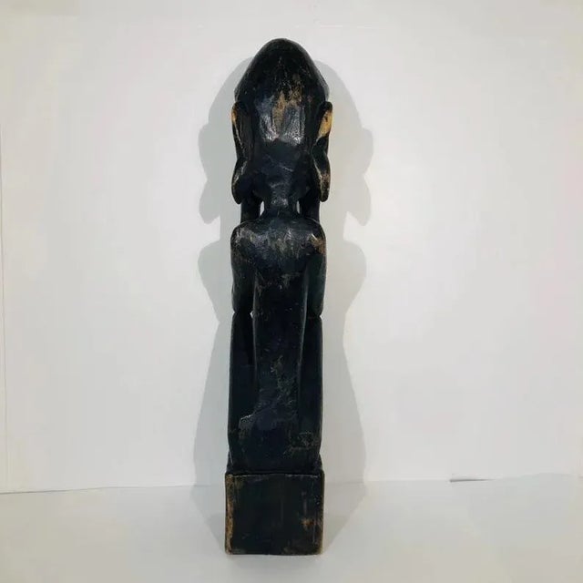 Early 1900s Hand Carved African Senufo Wood Figure For Sale In Los Angeles - Image 6 of 10