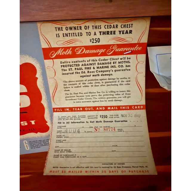 Mid 20th Century Roos Sweetheart Cedar Chest For Sale - Image 6 of 12