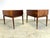 Mid Century Modern Two-Drawer Walnut Nightstands / Side Tables Restored For Sale In New York - Image 6 of 12