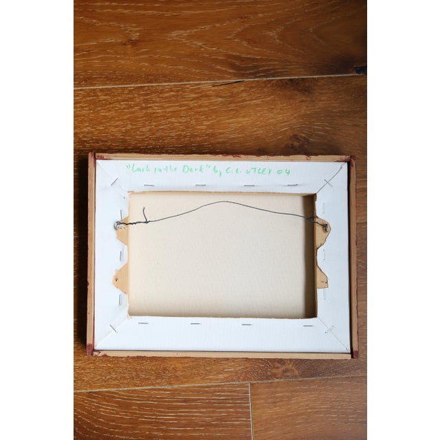 2000 - 2009 “Lark in the Dark” 2004 Oil Painting on Canvas by Claude Utley For Sale - Image 5 of 7