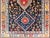 Tribal Vintage Persian Tribal Shiraz With Medallion Design on Dark Background 5'3 X 8'4 For Sale - Image 3 of 12