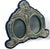 Early 20th Century Antique Ts LTD Silver Double Oval Easle Photo Frame Front Stamps Lion Passant For Sale - Image 5 of 11