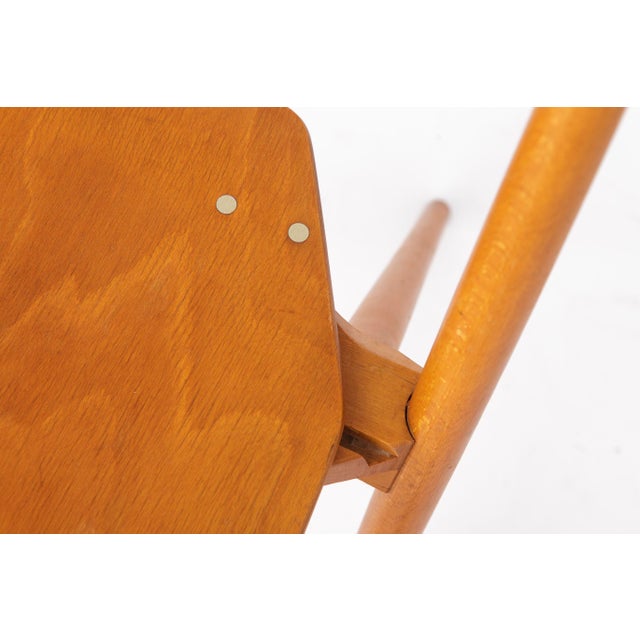 1970s Vintage German Hiller Folding Chair in Beech, 1970s For Sale - Image 5 of 13