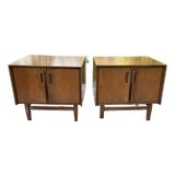 Set of 2 Mid Century Modern Danish Nightstands For Sale