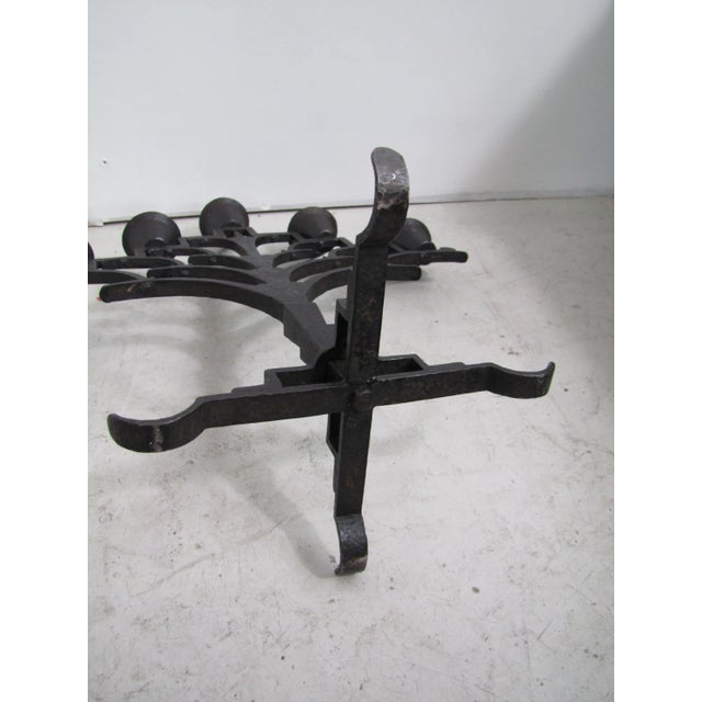 unknown iron candleholder in the manner of Koloman Moser for Wiener Werkstätte, Wien.
