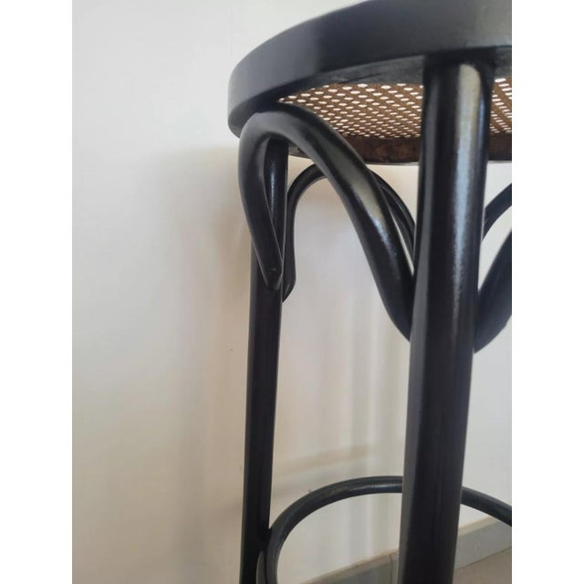 Thonet Style Lacquered Stool For Sale - Image 9 of 10