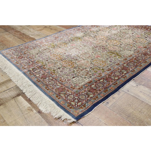 Vintage Turkish Silk Hereke Rug - 03'01 X 04'09 For Sale In Dallas - Image 6 of 9
