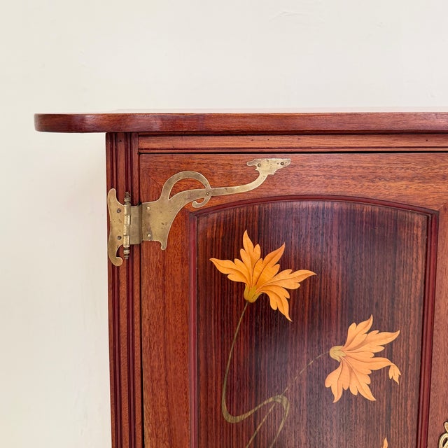 Art Nouveau Vertico Dresser with Flower Marquetry, France, 1905 For Sale - Image 13 of 18