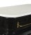 Matthew Izzo Home Art Deco Black Lacquer and Marble Bar Table For Sale - Image 4 of 6