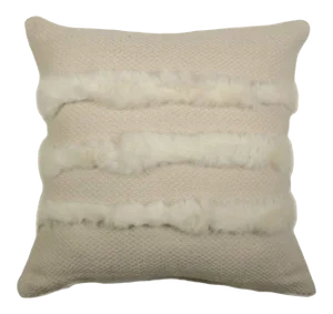 Modern Rabbit Striped Pillow