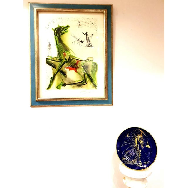 Venus - Limoges Porcelain Blue and Gold 1967 For Sale - Image 9 of 10