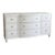 Ethan Allen Heston Triple Dresser in Ascot White Lacquer, 9 Drawers For Sale
