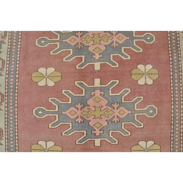1960s Oushak Anatolian Kurdish Carpet For Sale - Image 9 of 10