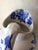 Ceramic Antique C1888 Victorian, Aesthetic Transferware Water Pitcher, Althea, Blue Flowers For Sale - Image 7 of 9