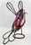 Metal Sculpture Mercury Glass Hummingbird Bird For Sale - Image 7 of 13