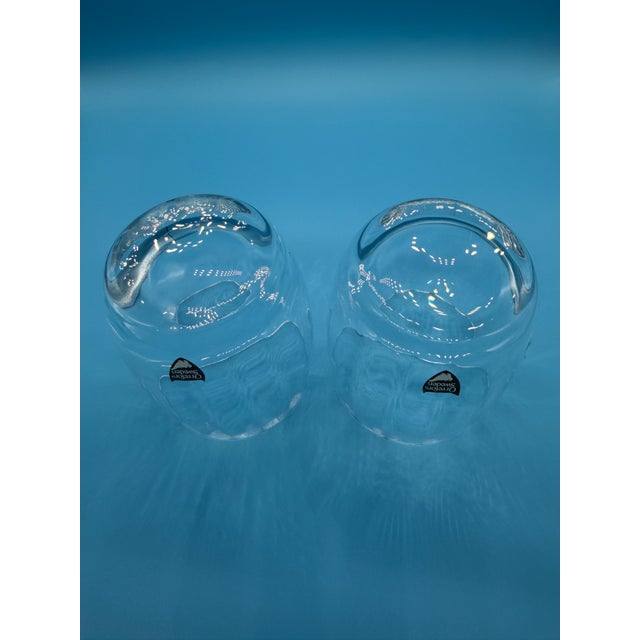 Late 20th Century Orrefors Optica Symphony Double Old Fashioned Tumblers - a Pair For Sale In Houston - Image 6 of 10