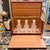 Italian Mid 20th Century Bullock’s Wilshire Italian Florentine Tantalus Cocktail Chest With Crystal Decanters & Glasses - Set of 10 For Sale - Image 3 of 12