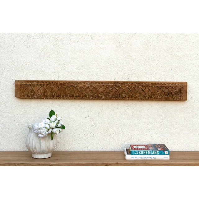 51" Long Arcade Teak Architectural Panel For Sale In Los Angeles - Image 6 of 6