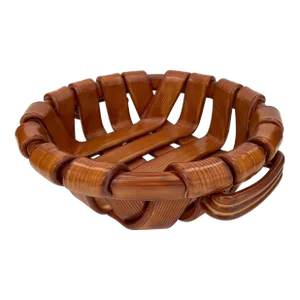 1990s Italian Ceramic Bread Fruit Centerpiece Bowl
