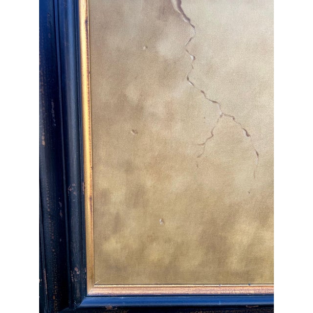 Rene Chavelle, Large Trompe L'oeil Oil Painting Rene Chavelle Belgian Photo Realist Peppers, c.1980's For Sale - Image 10 of 15