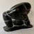 Inuit Soapstone Carving by Lucassie Amm – Signed - Kneeling Inuk Figure For Sale - Image 12 of 18