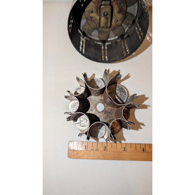 Silver Antique Nickel Plated Brass Bank For Sale - Image 8 of 8