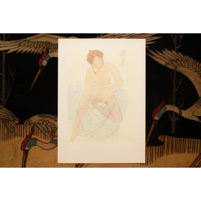 1959 After Auguste Rodin "Nude Woman", Vintage Hungarian Full-Color Print For Sale In Dallas - Image 6 of 8
