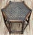 Vintage Hexagonal Rattan and Woven Wicker Side Table For Sale - Image 4 of 6