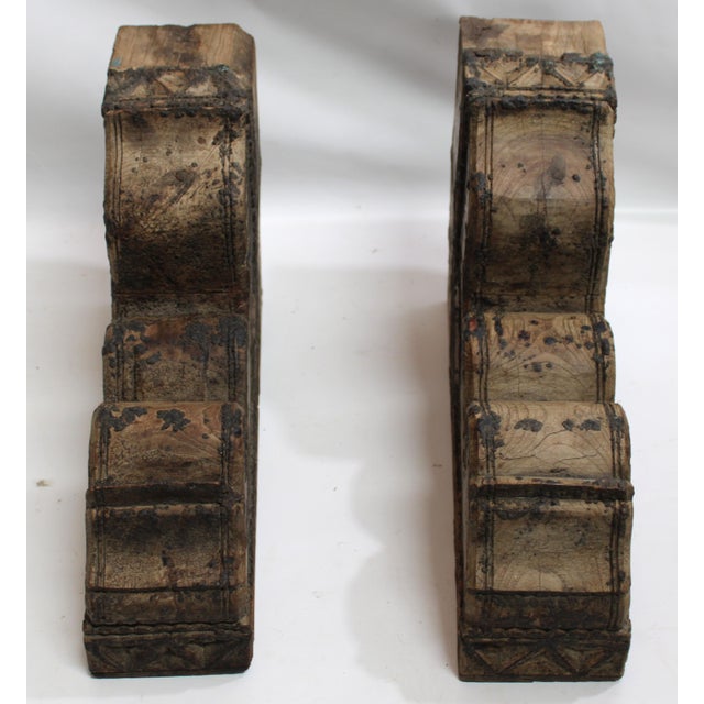 Brackets Corbels Vintage Architectural Pair For Sale - Image 13 of 16