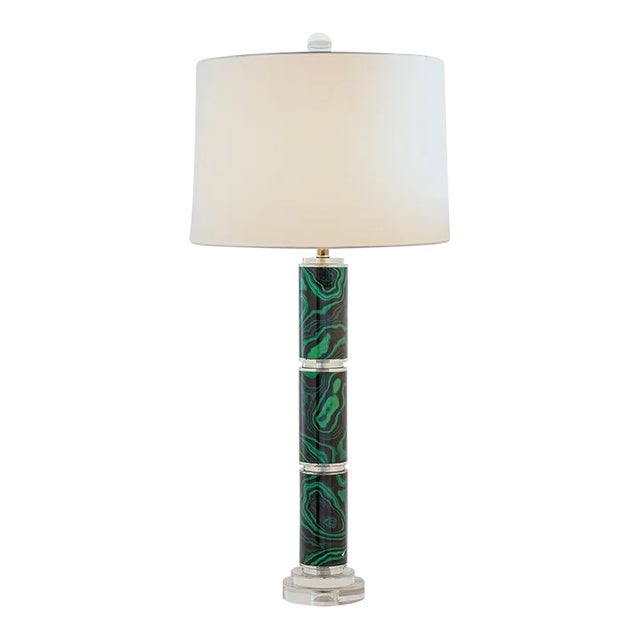 Malachite Green Lamp For Sale